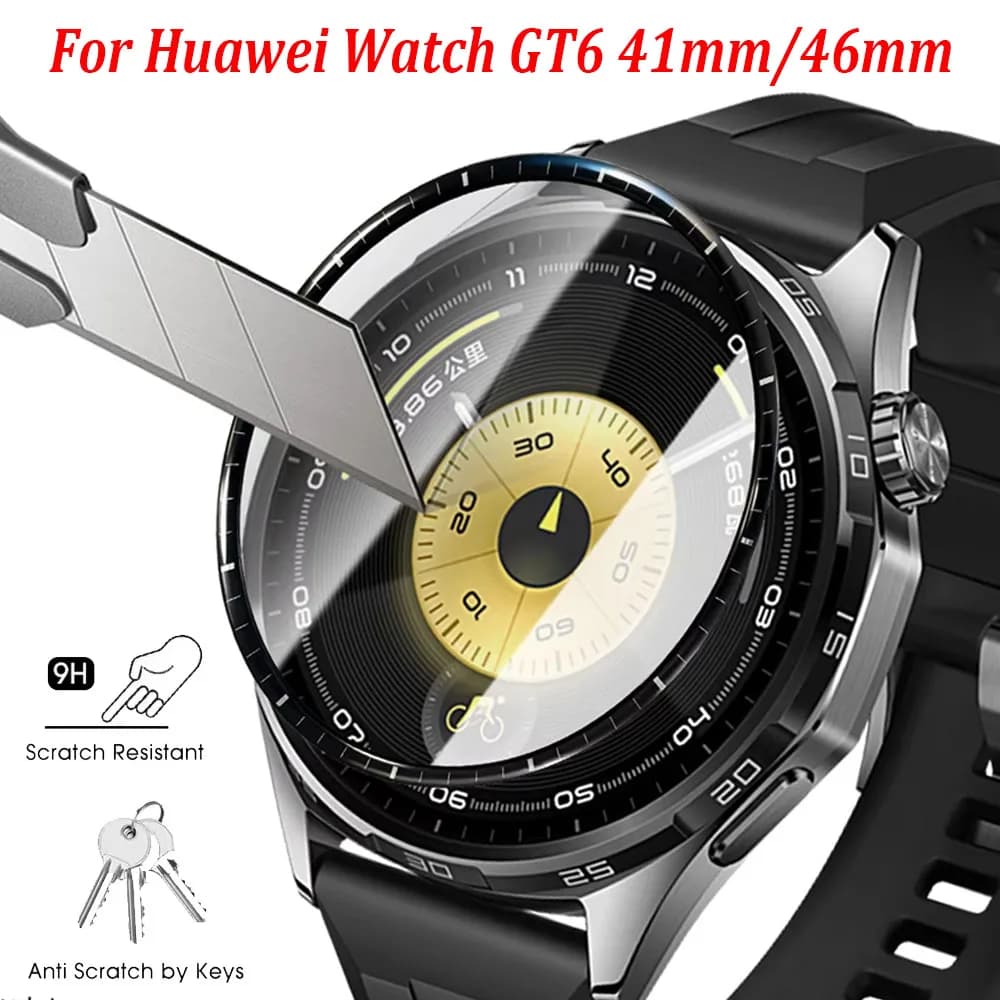 Pellicola protettiva 3D per Huawei Watch GT6 Pro 46mm Protezione schermo antigraffio a copertura totale per Huawei GT6 41mm 46mm Non in vetro