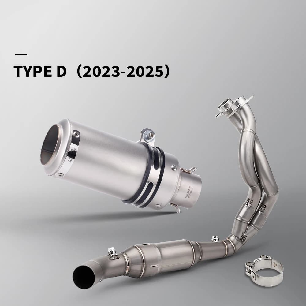Complete exhaust system for ER6N Versys 650 Z650 Ninja 650 from 2023 to 2025 years Connection pipe with front central connection