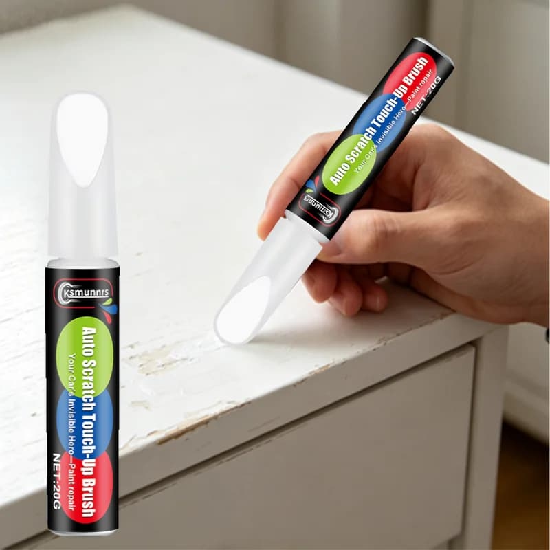 New White touch-up paint brush: fixes wooden furniture, suitable for tables, chairs, door handles, car bodies, and more