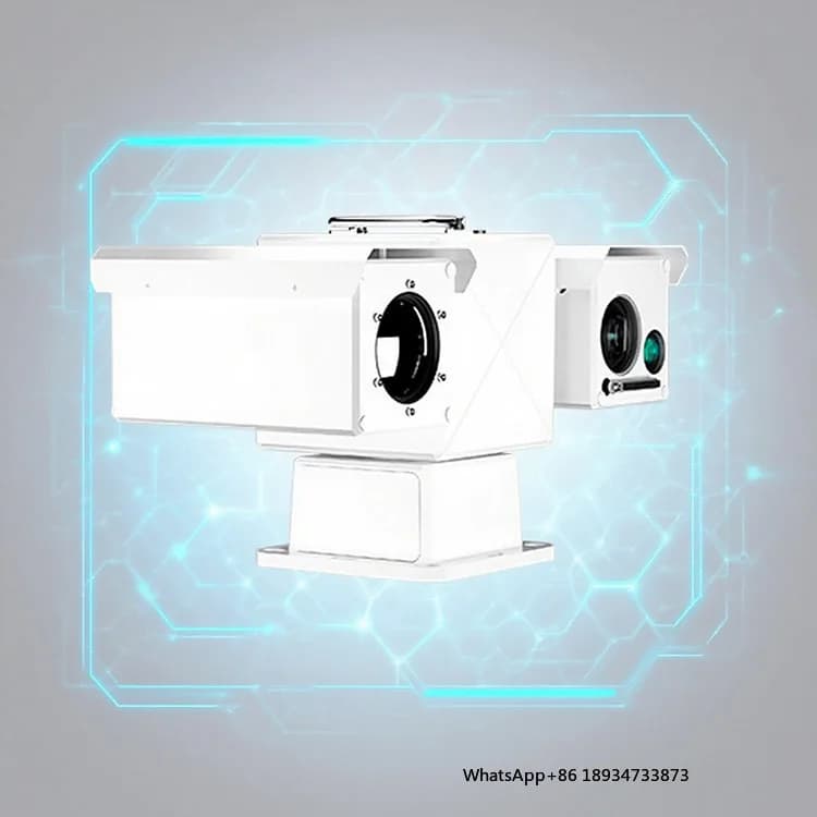 MJ1P32X4.7AD300-C Telecamera PTZ binoculare a forma di T con luce visibile personalizzata + laser Bird Drive Gimbal