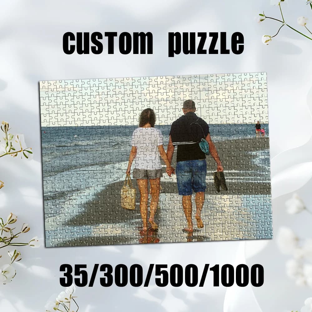 Puzzle personalizzato con foto da 35/300/500/1000 pezzi, selfie personalizzato, regali di compleanno per amanti degli animali domestici