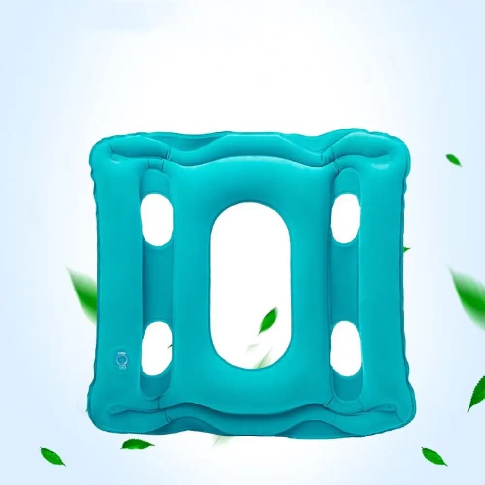 Cuscino del sedile gonfiabile ad aria compressa antidecubito protezione della colonna vertebrale cuscino per emorroidi cuscino per sedia quadrato traspirante auto