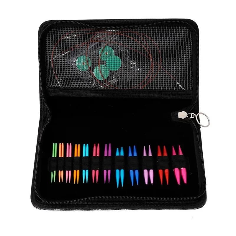 Cross-border Knitting Tools Alumina Sweater Needle Sleeve Collar Needle 5.5cm Removable Ring Needle Set Sewing