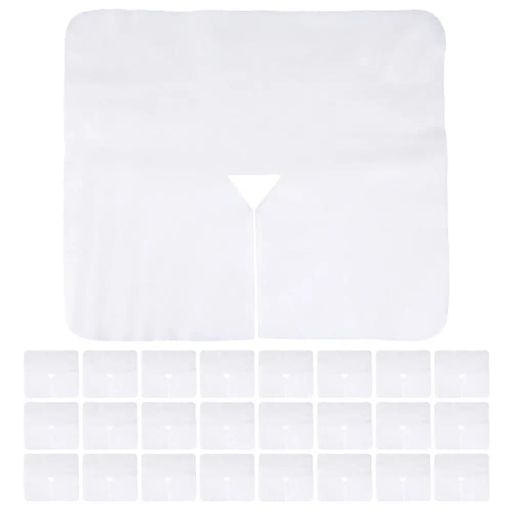 100 Pezzi Coperture per Cuscini da Massaggio con Foro, Monouso, per Uso in Spa e Cliniche, Coperture per Cuscini Viso con Foro per Massaggi