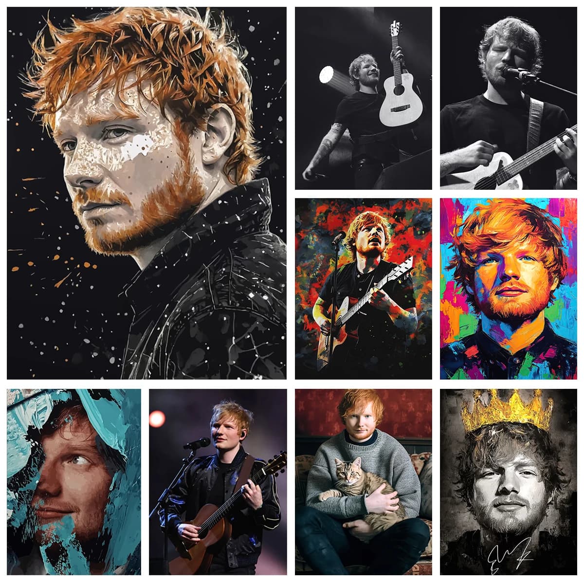 Kpop Singer 5D Diamond Painting Ed Sheeran Portrait DIY Diamond Embroidery Cross stitch Fashion Home Wall Decor