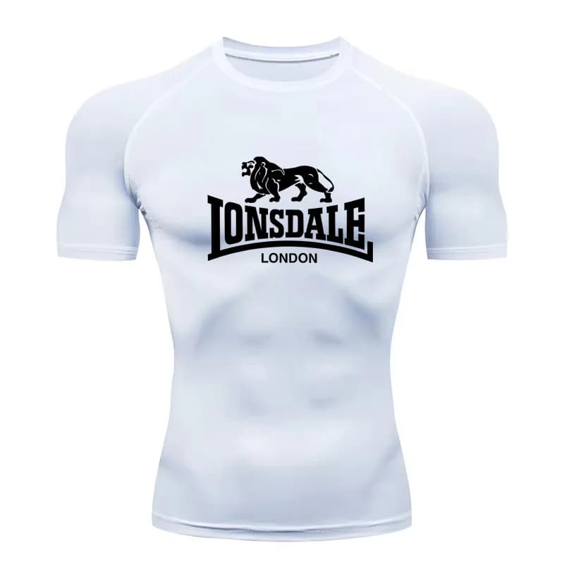 Nuova Maglietta a Compressione da Uomo per Fitness, Palestra, Sport e Corsa, Rashguard, Asciugatura Rapida, Manica Corta, Modello RL0093