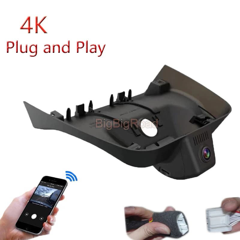 4K Plug AndFor Cadillac GT4 2024 Play Car Wifi DVR Videoregistratore Dash Camera Black Box Visione notturna FHD 2160P