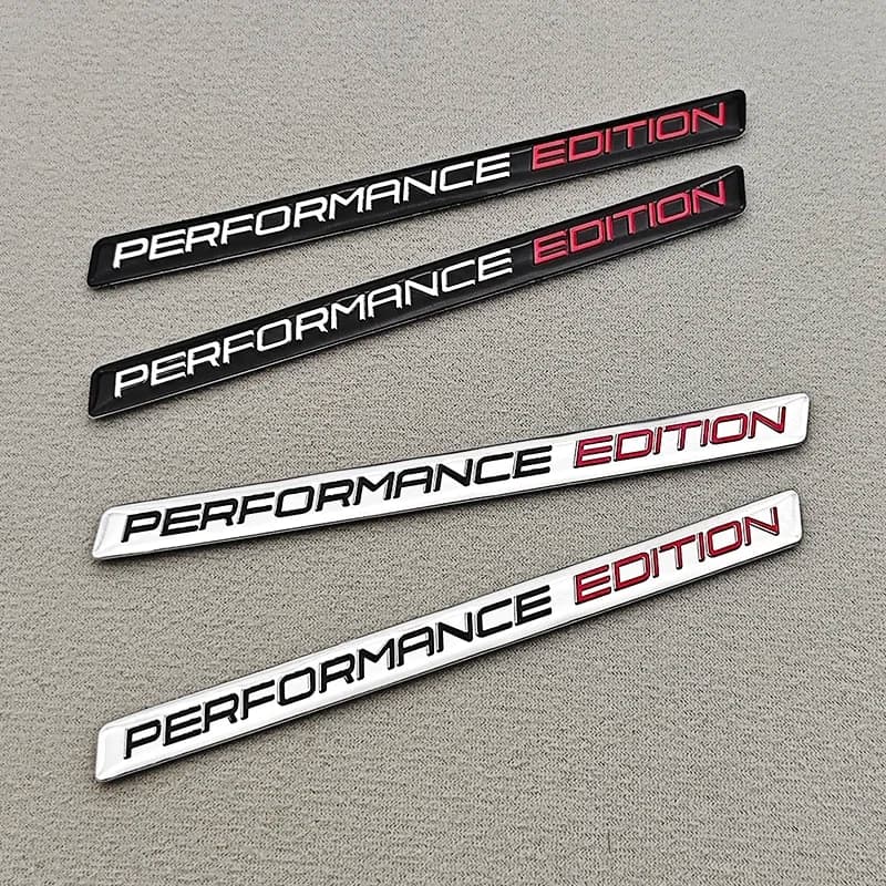 2pcs 3D Aluminum Auto Motorcycle Sticker Logo Performance Edition Decal For BMW Suzuki Kawasaki Yamaha Aprilia Ducati Accessorie