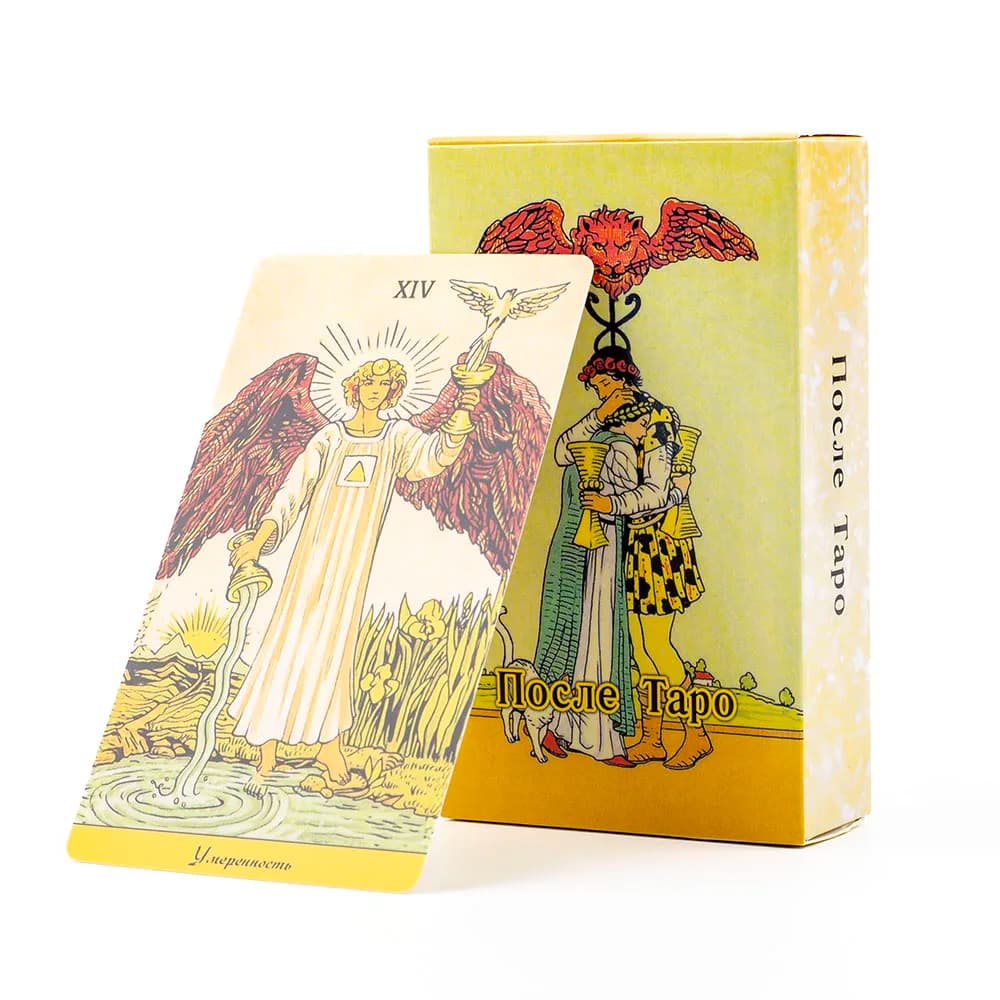 Visioni russe П mire Таро After Tarot Cards 78 pezzi Fate Divination Tarot Cards FortuneTelling Giochi di carte Gioco da tavolo per feste