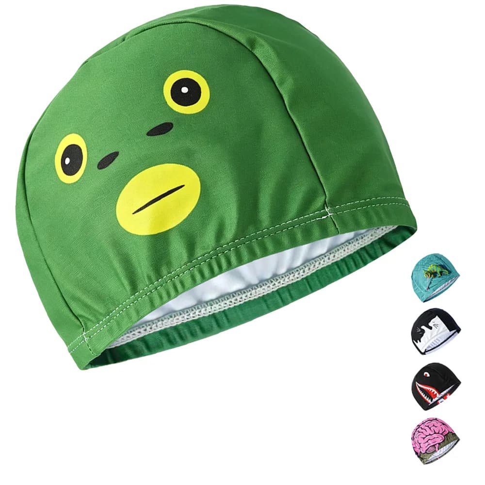 Water‑Resistant Adult Swim Cap Lightweight No‑Pressure Ear Protection with Multi‑Color Printed Patterns For Daily Swimming