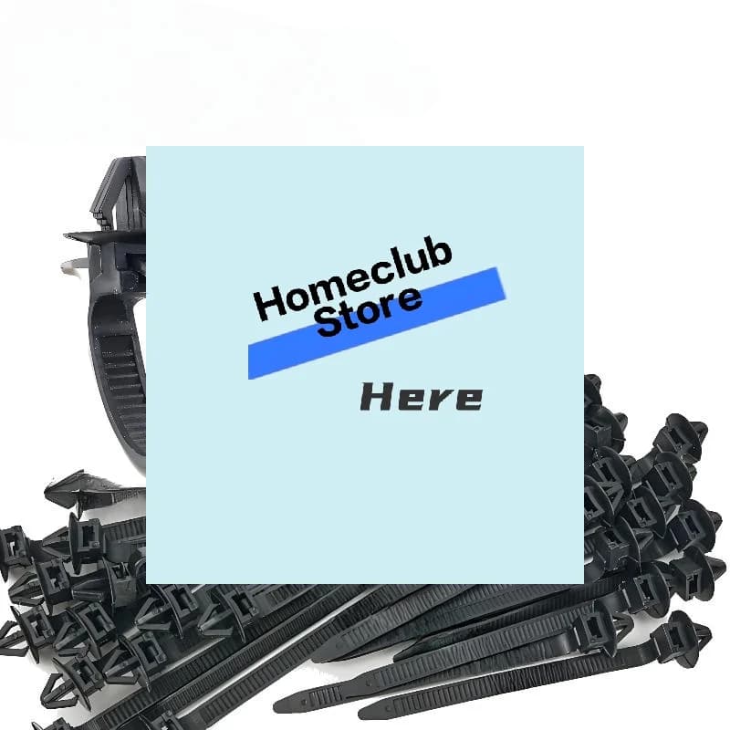 10/20PCS Car Nylon Black Push Mount Wire Harness Fastener Cable Clamp Clips Ties Management Car Wire Organizers【Homeclub】