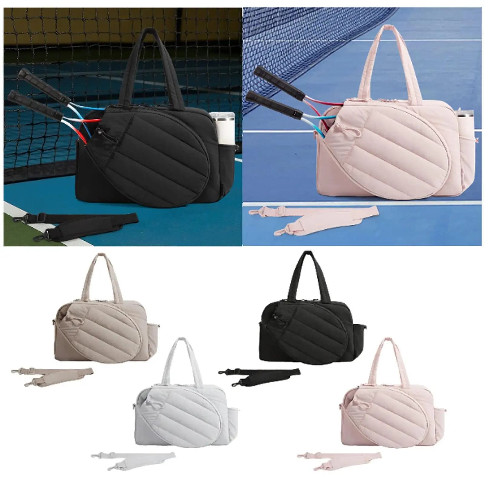 Women's tennis bag Tennis bag with side pockets