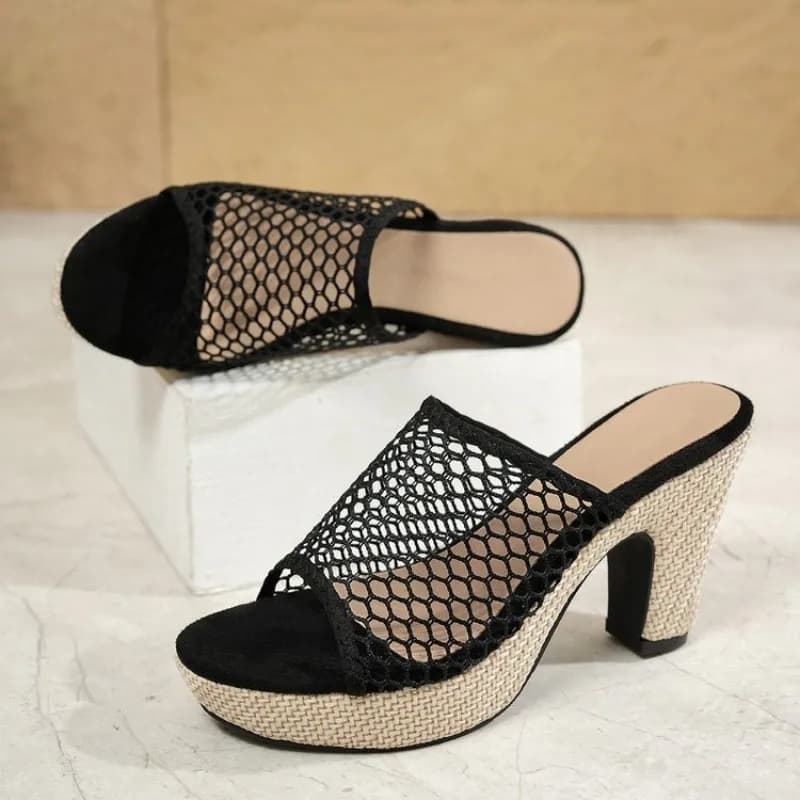 Nuove Ciabatte Estive con Tacco Alto 2026, Ciabatte Taglie Forti da Donna Traspiranti e alla Moda, Scarpe da Donna Zapatos De Mujer