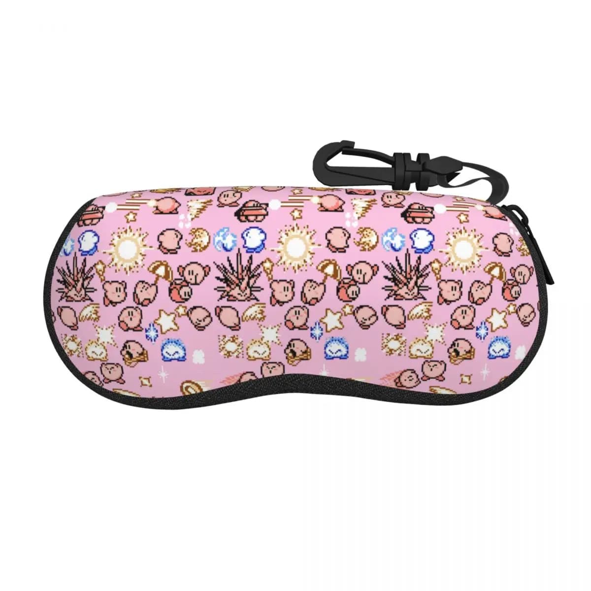 Custodia Protettiva per Occhiali Personalizzata Super Star K-Kirbyes Cartoon Shell, Custodia alla Moda per Occhiali da Sole, Astuccio per Occhiali Manga
