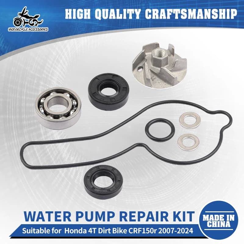 SJ Accessori Moto Kit di Riparazione Pompa Acqua Con Cuscinetti Per Honda 4T Dirt Bike CRF150R CRF150 RB Grande Ruota 2007 - 2024