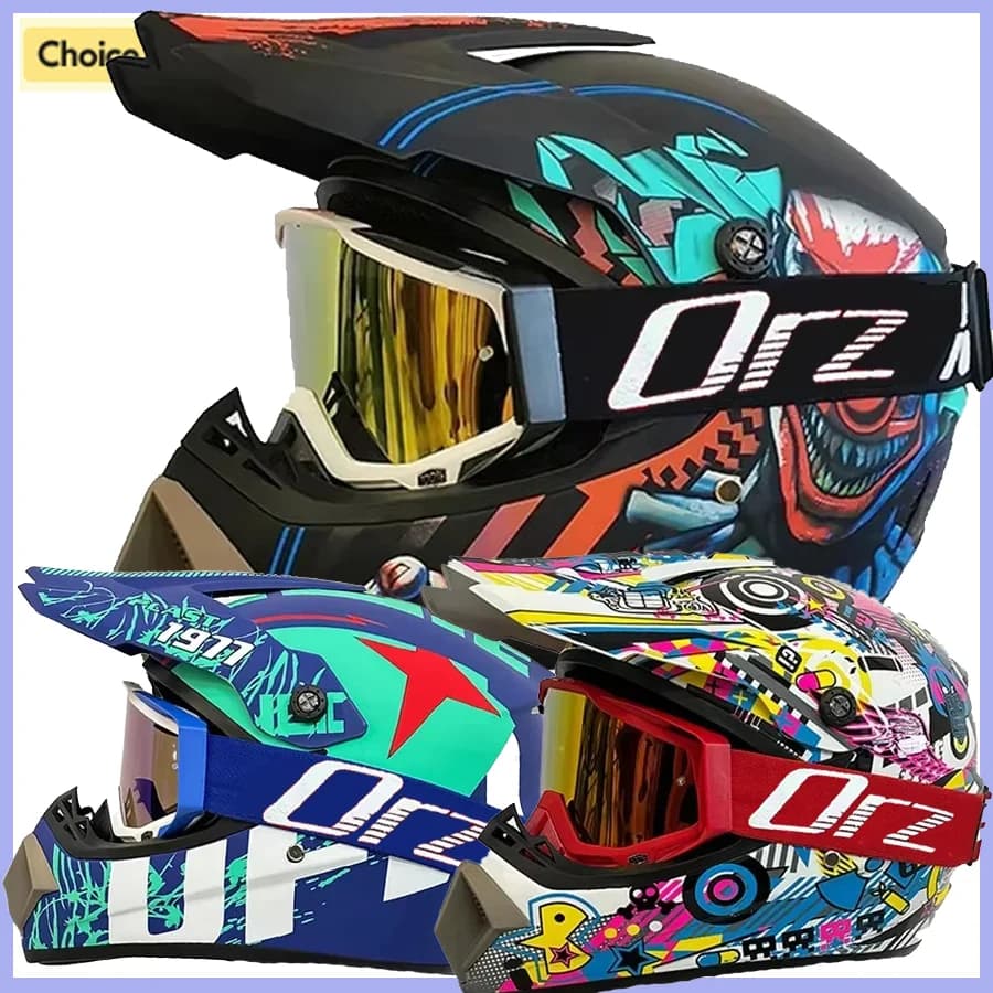 Casco leggero approvato Casco da bici da corsa per moto Bambino ATV Bike Downhill MTB DH Casco da croce capacetes DOT Uomo Donna