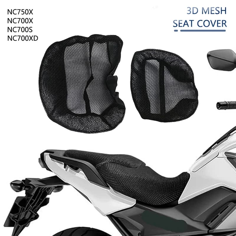 Motorcycle Nylon 3D Mesh Seat Cover Saddle Pad Heat Insulation Sunscreen Protector For Honda NC750X NC700X NC700XD NC700S