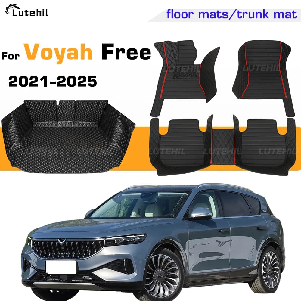 Tappetino per auto per Voyah Free 2021-2025 24 23 22 Tappetino per bagagliaio personalizzato a copertura totale Tappetini per piedi Cargo Liner Tappeto Accessori di copertura