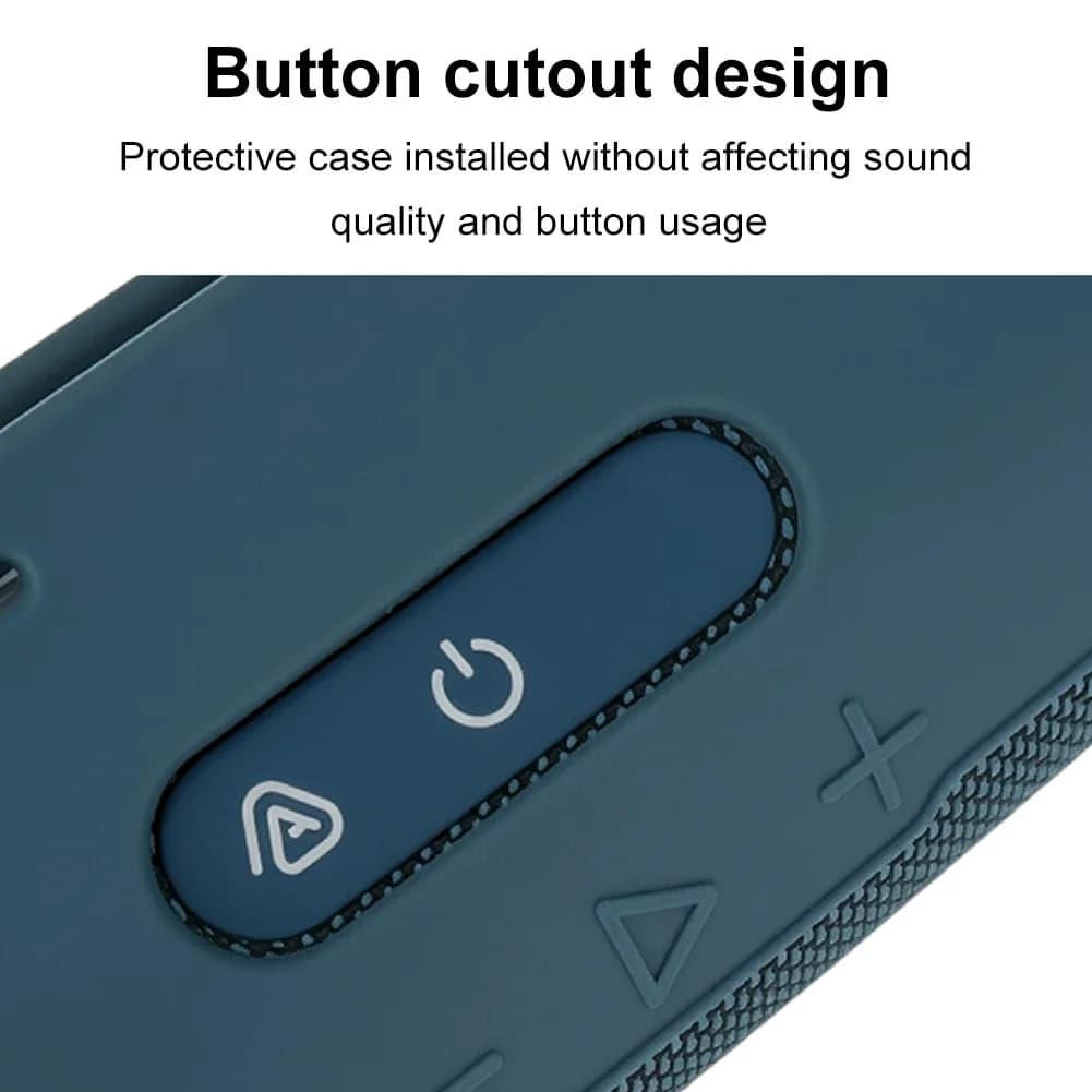 Silicone Case with Shoulder Strap Portable Travel Soft Cover Protective Sleeve Cover for JBL FLIP 7 Bluetooth-compatible Speaker