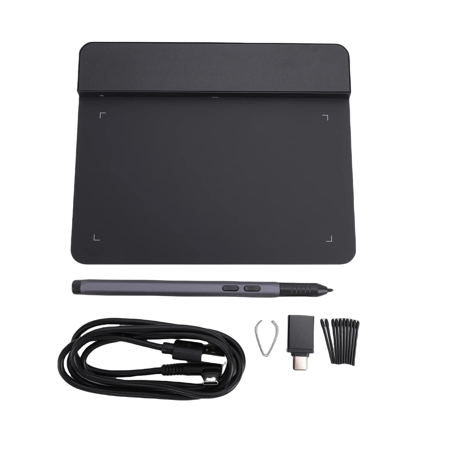 Nuovo tavoletta grafica BOSTO T430 da 4x3 pollici con penna stilo 16K 10 pennini adattatore OTG per Win/MAC/Android insegnamento online