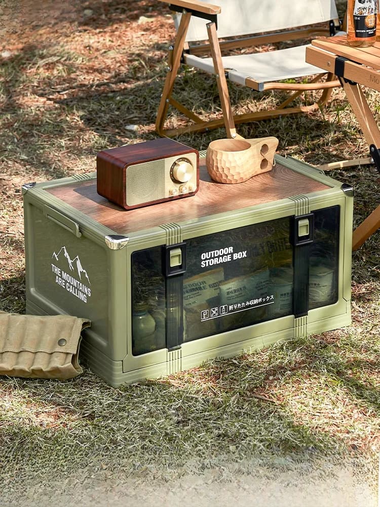 Contenitore portaoggetti posteriore per auto da campeggio all'aperto, scatola organizer impilabile multifunzionale, stile moderno, universale, per giocattoli e libri per adulti, in PP