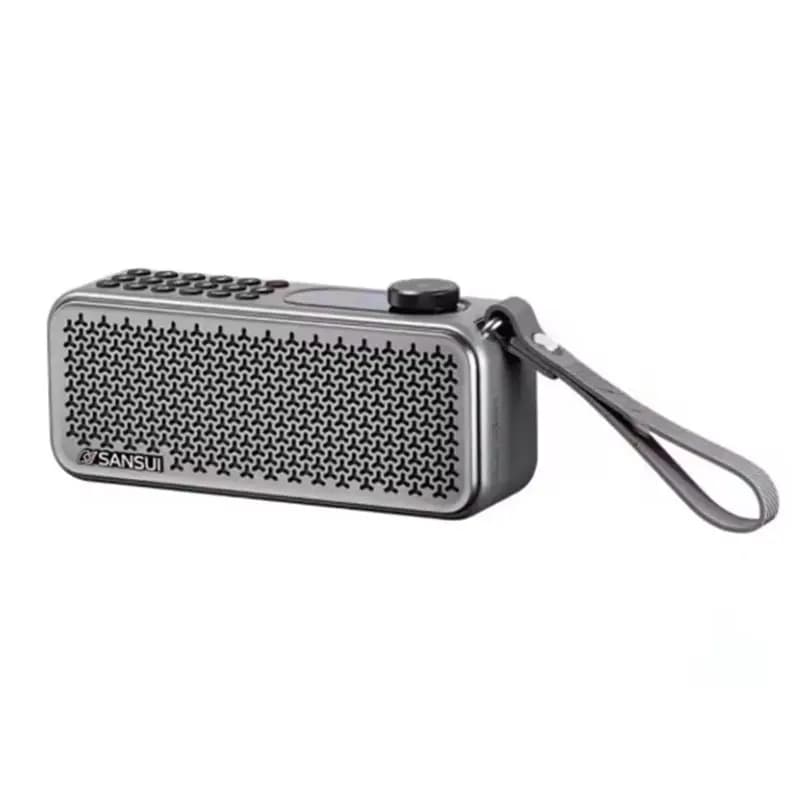 SANSUI F60 Elderly FM Radio Rechargeable Plug In Dual Card Speaker Player Portable Bluetooth Speaker 3600Mah Battery