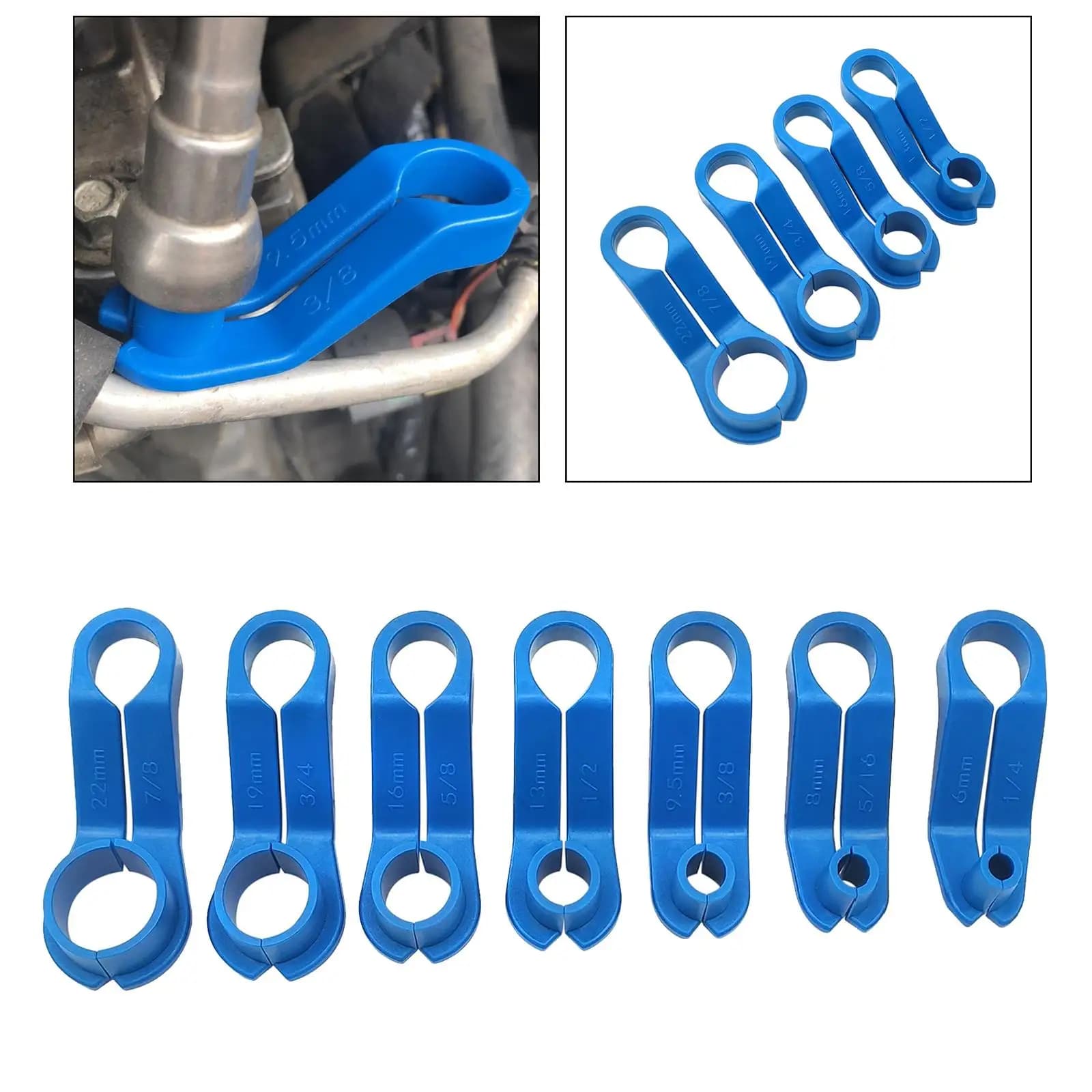 Set of Plastic Tools for Auto for Fast Hooking of Fuel Pipes and AC System, Maintenance in Workshop