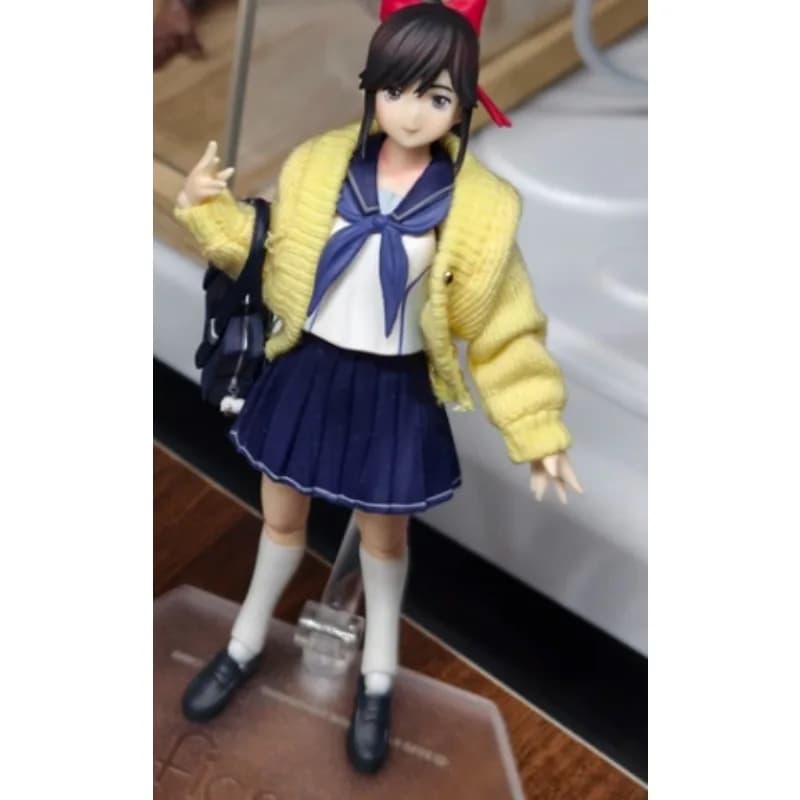 Accessori per Modellini in Scala 1/12: Maglione Lavorato a Maglia, Giacca e Gonna per Action Figure da 6 Pollici - Stile Mobile Suit Gundam