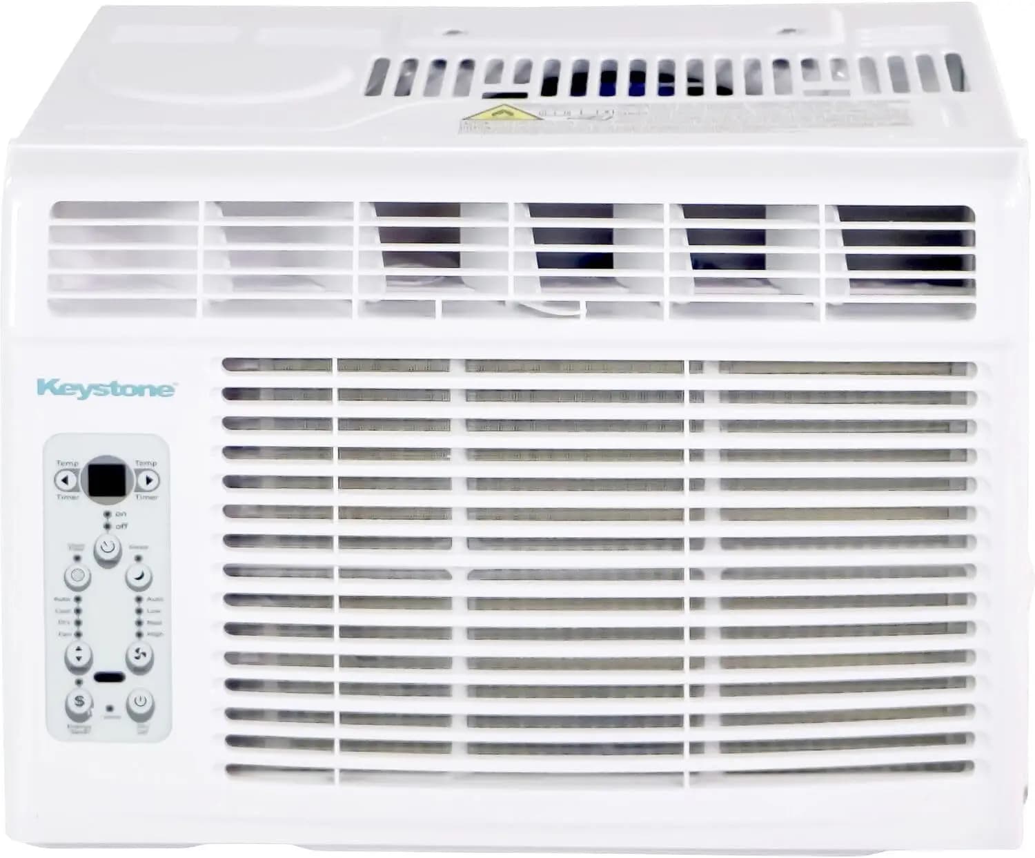 Silent 5,000 BTU Window Air Conditioner with Dehumidifier, AC Unit for Apartments, Living Rooms, Bathrooms, and Small Spaces up to 150 Sq. Ft., Includes Remote Control