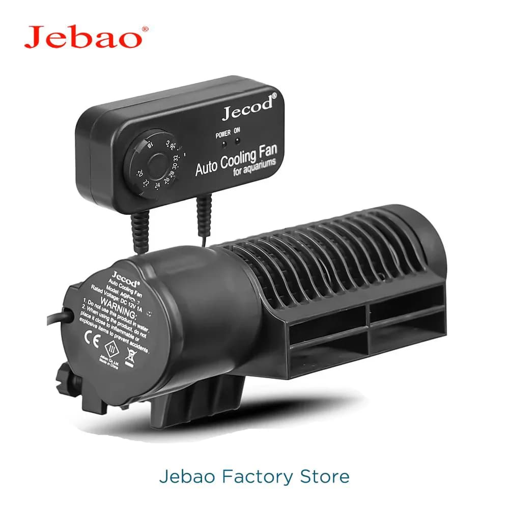 Jebao Serie ACF Ventola di raffreddamento per acquario Interruttore silenzioso a tre stadi Controllo automatico del termostato Dispositivo di raffreddamento per acquario marino