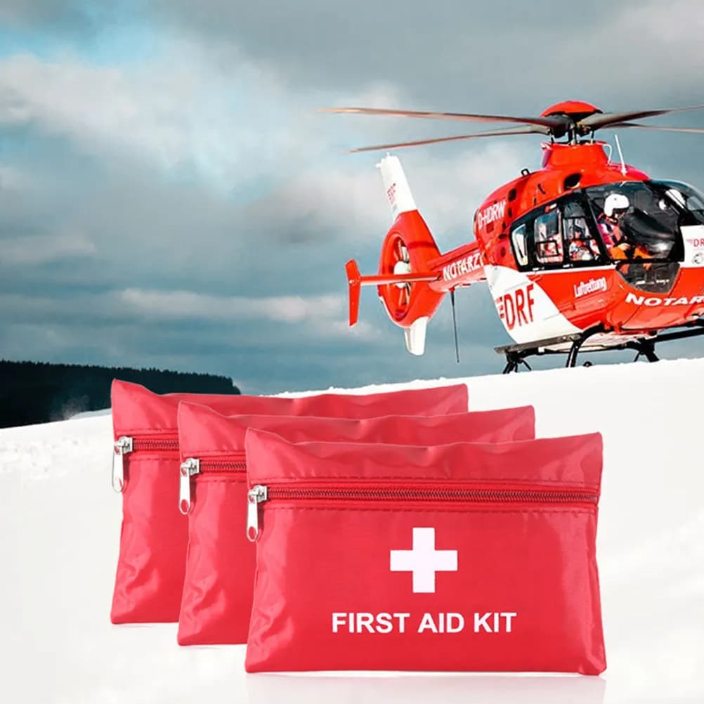 Kit medico di emergenza da 5 pezzi, borsa portatile per il pronto soccorso, impermeabile, resistente all'usura, compatto e leggero, per viaggi all'aperto, escursionismo