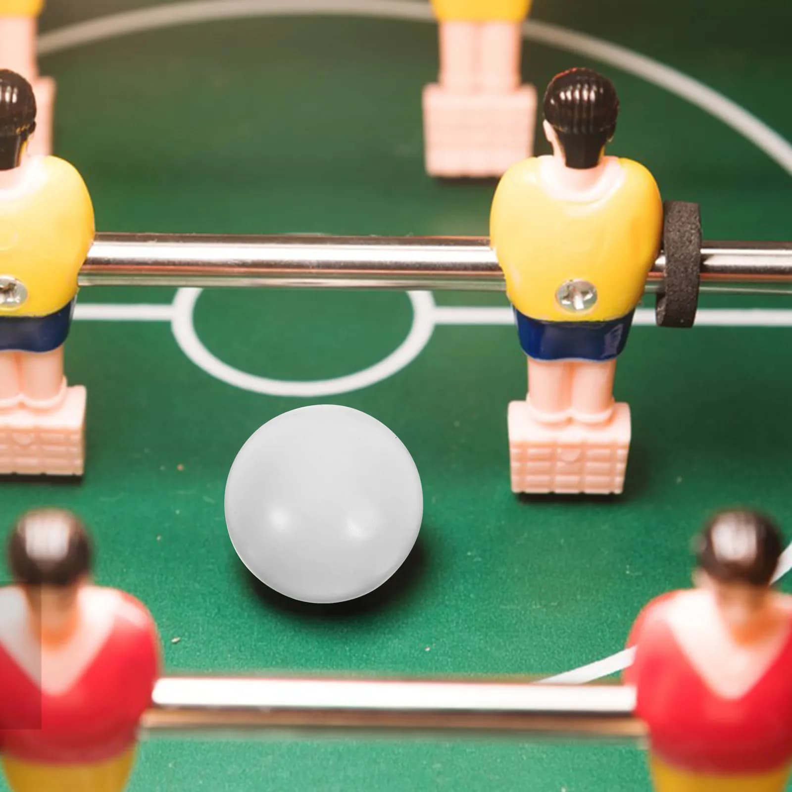 12Pcs Mini Table Football Soccer Balls Glossy Blank Surface Replacement Parts for Desktop Foosball Games Foosball Table Parts