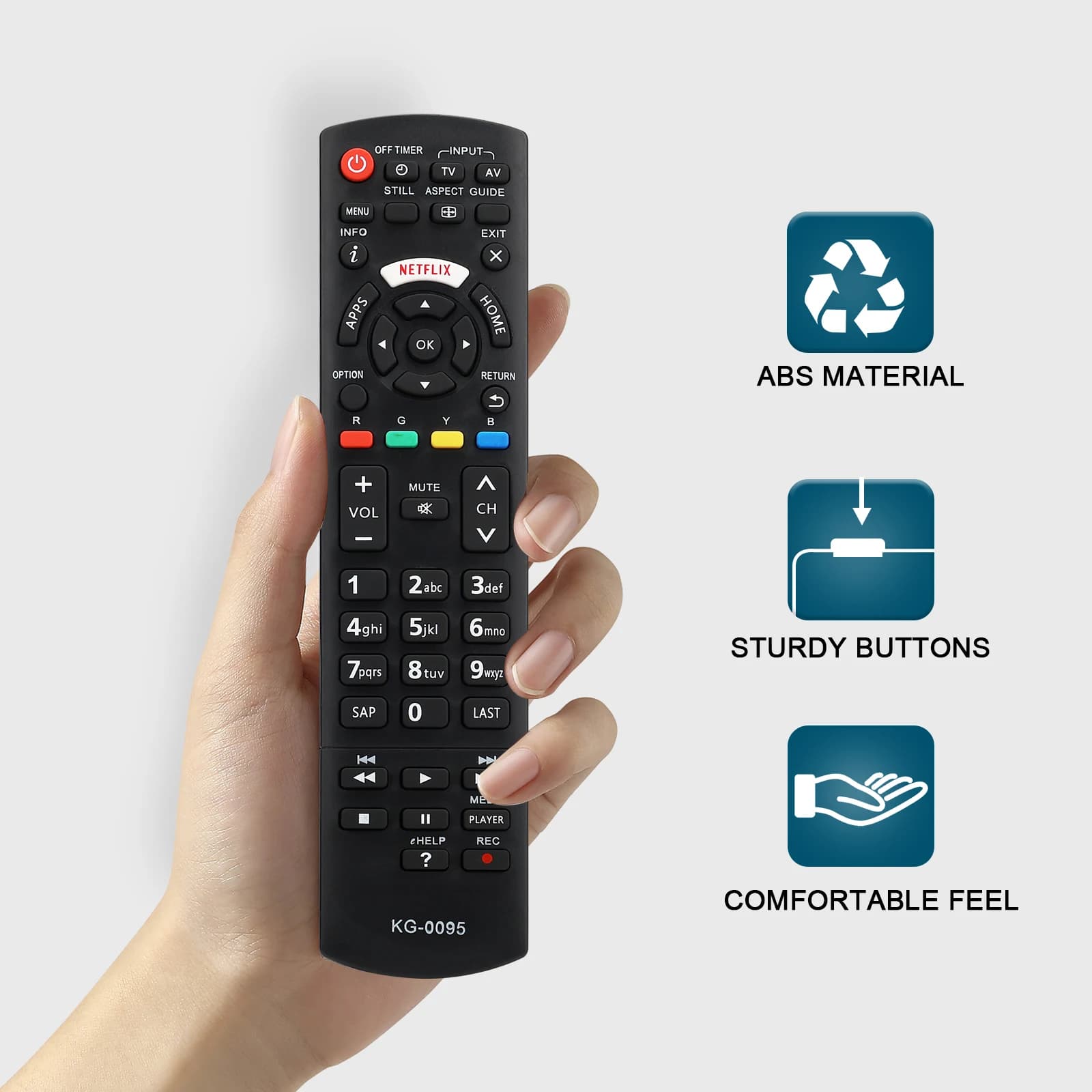 Il telecomando universale per il telecomando Panasonic Tv funziona a tutti i Panasonic Plasma Viera Hdtv 3D Lcd Led Tv/lettore DVD/Av R