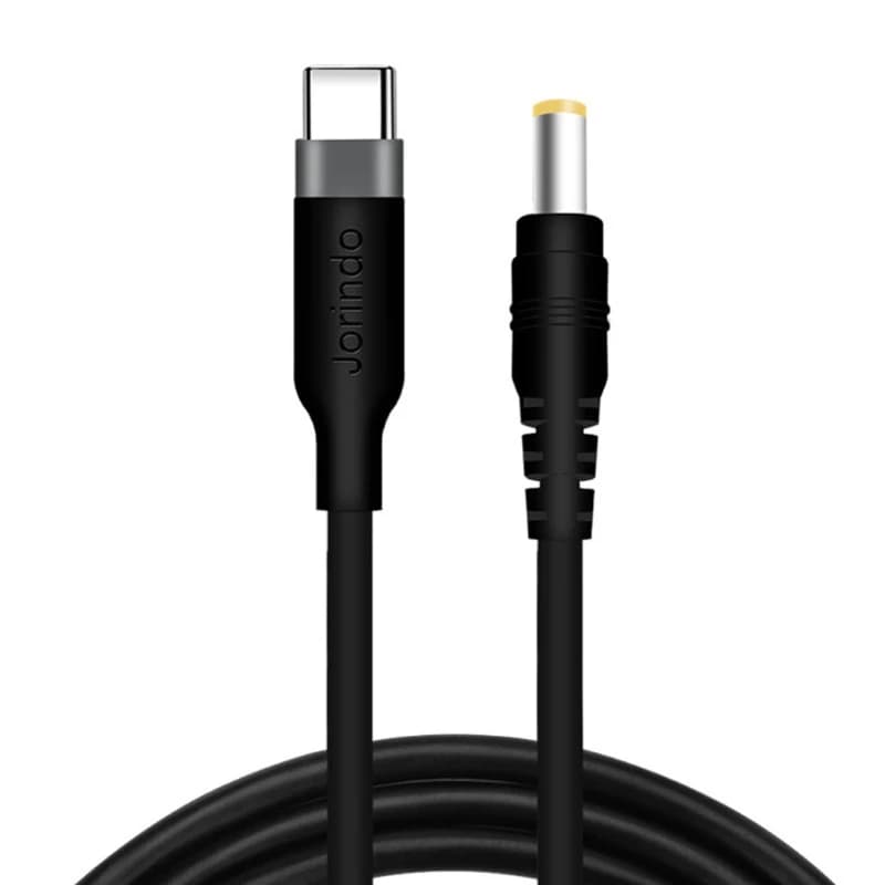 USB C/type C PD 12 V 5.5x2.5 mm 1 m long converter cable for PD type C trigger cable for laptop with LED light
