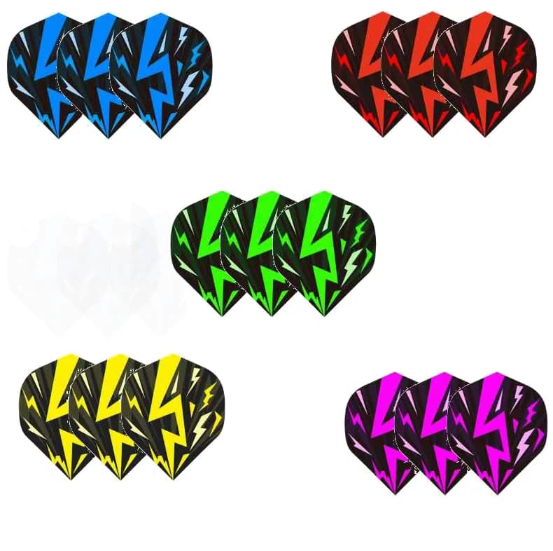15 Pezzi 5 Colori Freccette Volanti Professionali con Ali di Coda - Giocattoli Divertenti Attrezzature Perfette per Giochi di Freccette con Punta Morbida/Acciaio
