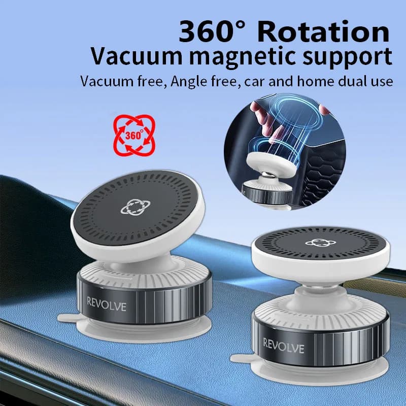 Forte supporto magnetico per telefono per auto con ventosa sottovuoto 360 ° Staffa girevole per cellulare universale per iPhone12-16
