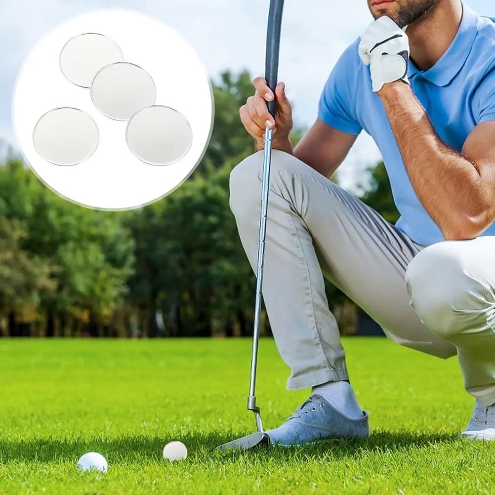 Set di 5 Marcatori per Palline da Golf, Etichette per Posizionamento, Strumento di Allineamento, Stencil per Marcatura