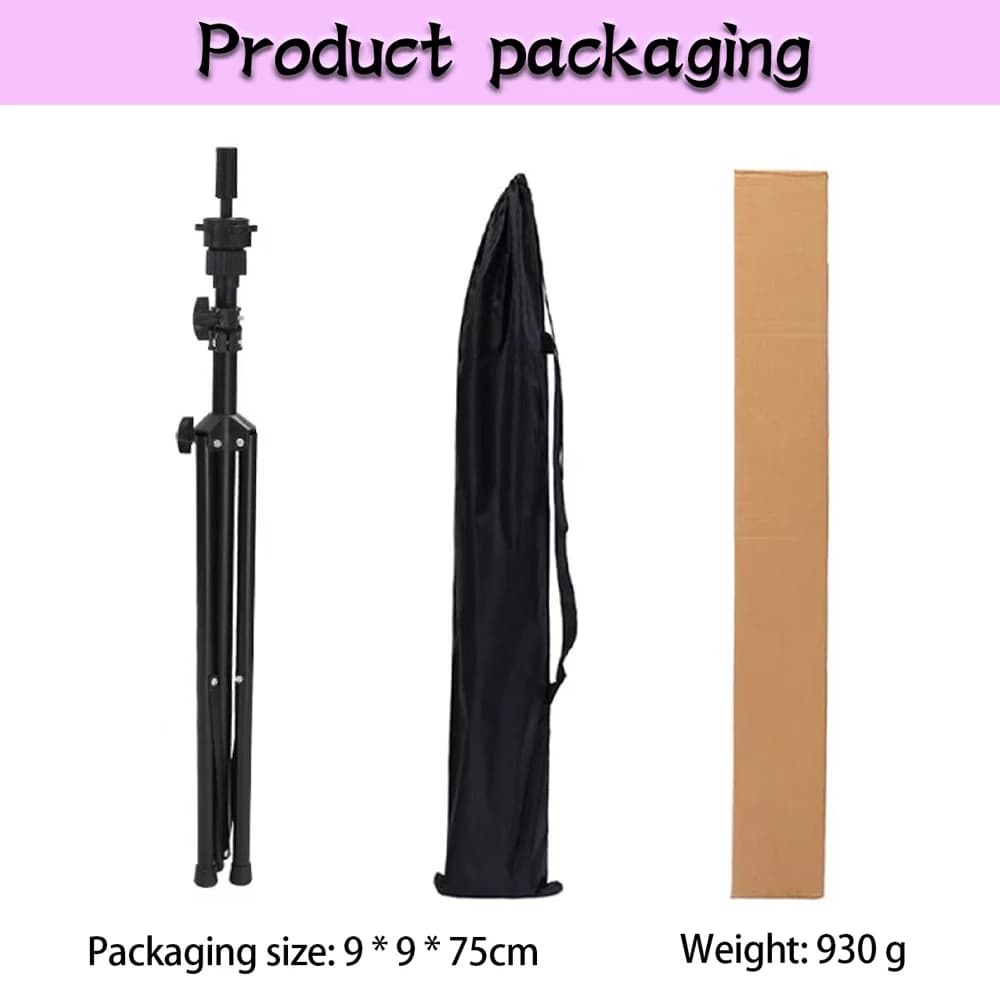 Treppiede per supporto per testa per parrucca per pratica da parrucchiere, supporto per treppiede per display per acconciatura per parrucca per testa di manichino per capelli