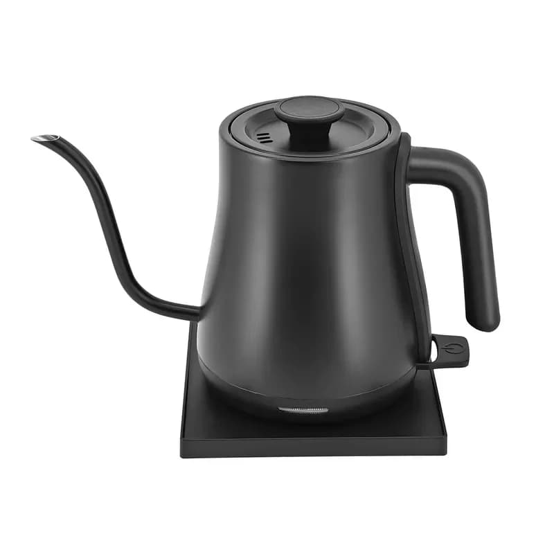 1.0L Stainless Steel Gooseneck Electric Kettle for Coffee and Tea Brewing Household Office Hot Water Pot Fast Heating