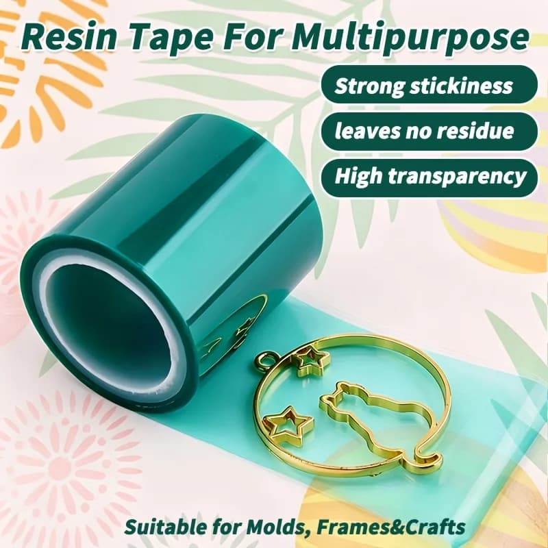 1 Roll 1299.21" Epoxy Resin Tape 30/50/80/110mm Wide for River Table Jewelry Casting Mold Release Tape for Metal Frame