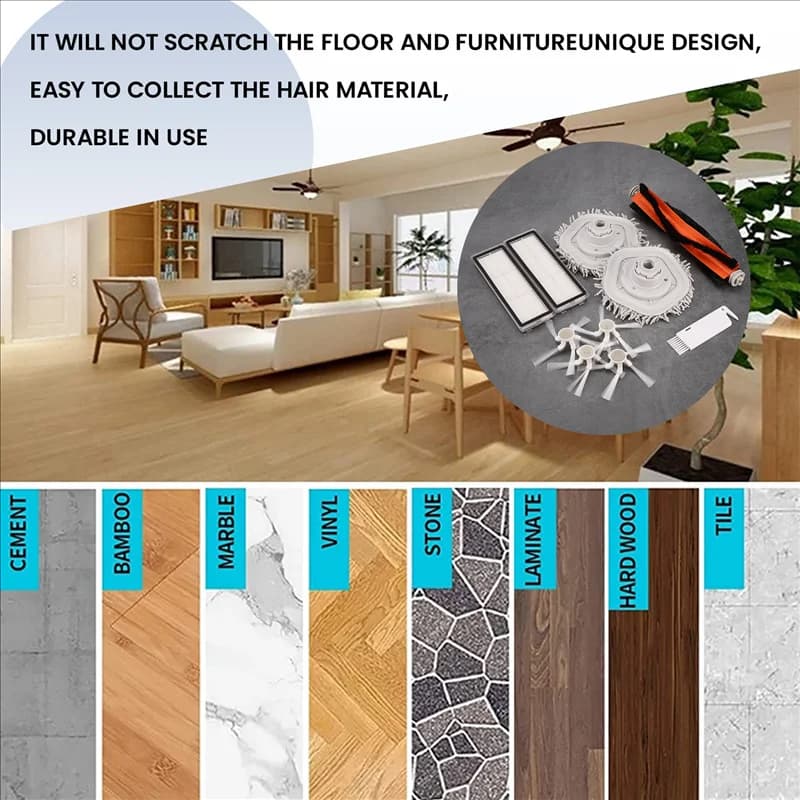 -A90P Per accessori per aspirapolvere Dreame Bot W10 W10pro, spazzola laterale principale, filtro HEPA, pezzi di ricambio in tessuto per mop
