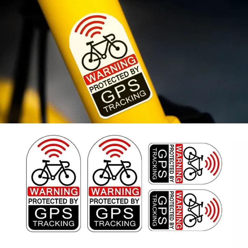 Adesivi GPS Impermeabili in Vinile, 4 Pezzi Decorazioni Anti-Graffio per Bicicletta, Casco, Moto, Scooter Elettrico