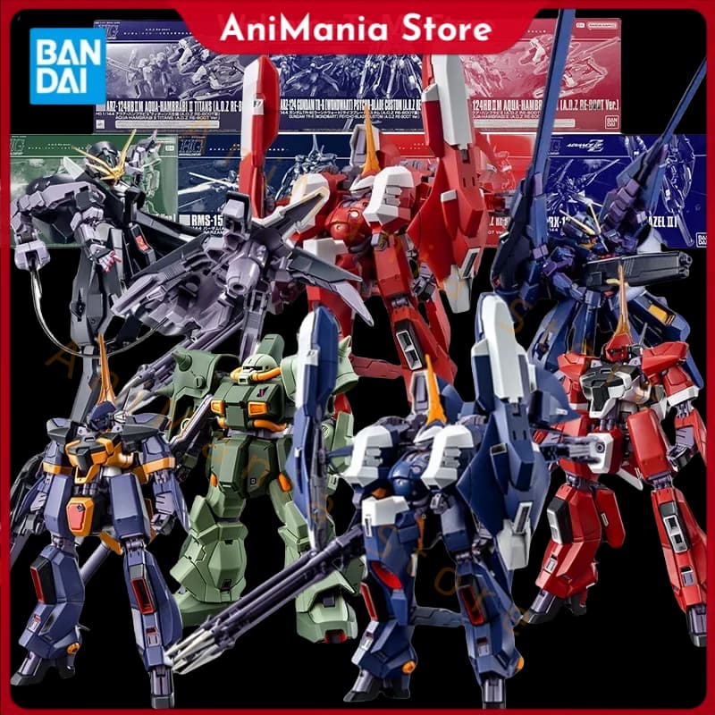 Kit Modellini Gundam Bandai HG Hi Zack AOZ RE Boot Barzam Zeon TR6 Wondwart Hazel 2 Aqua Hambrabi 2 Action Figure Anime Giocattoli