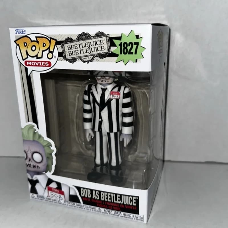 Genuine Bob As Beetlejuice #1827 Action Figures Doll Funko Pop Statue Dolls Decoration Limited Edition Collection Model Toy Gift
