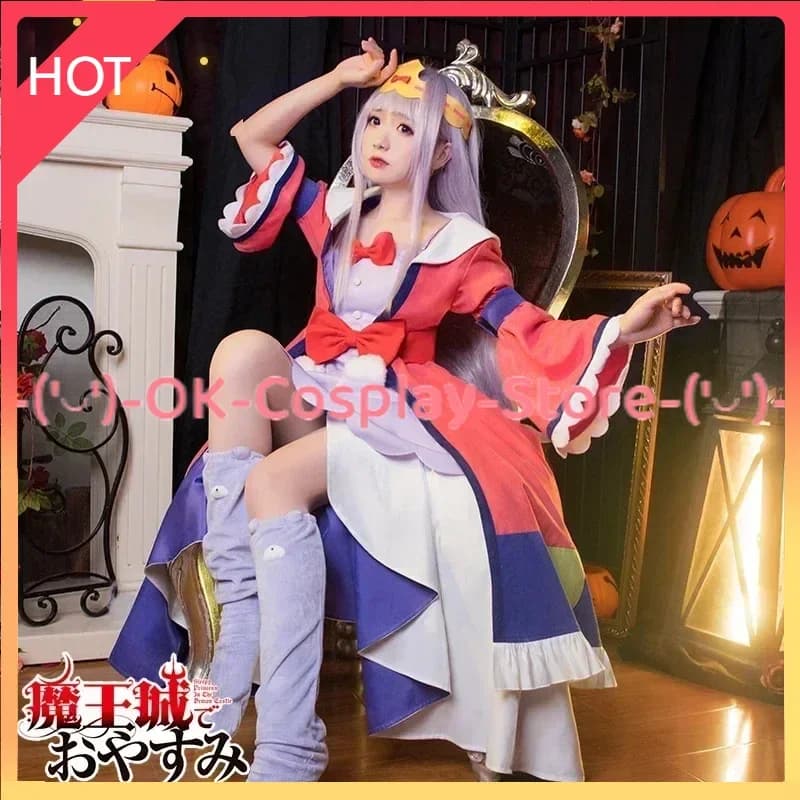 [Su misura] Sleepy Princess in Demon Castle Maoujou de Oyasumi Princess Syalis Costume Cosplay Abito da donna Uniforme di Halloween