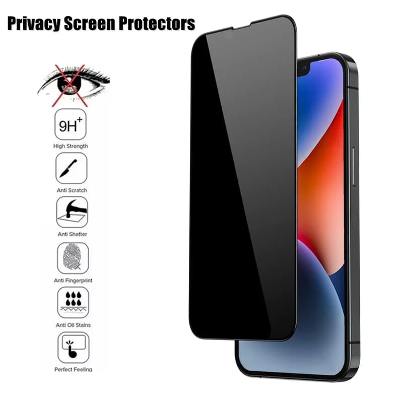 Magtim Nero Privacy Protezione Dello Schermo Per iPhone 12 13 14 15 16 Pro XS MAX XR Anti-spia Vetro Temperato Per iPhone 7 8 Plus SE2020