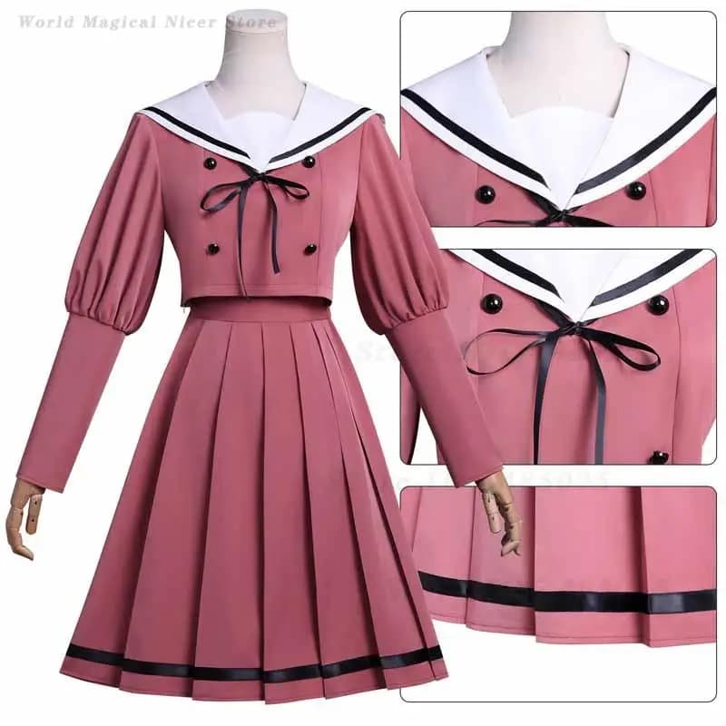 The Fragrant Flower Blooms with Dignity Anime Waguri Kaoruko Cosplay Costume Jk Skirt Uniform Halloween School Uniform Plus Size
