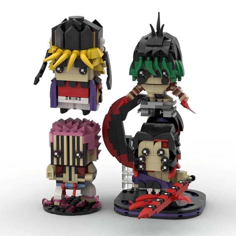 MOC Classic Anime Figure Kill Ghosts Bricksheadz Slayer Demon Blade Cartoon Doll Building Blocks Modello Collezione per adulti Giocattolo regalo