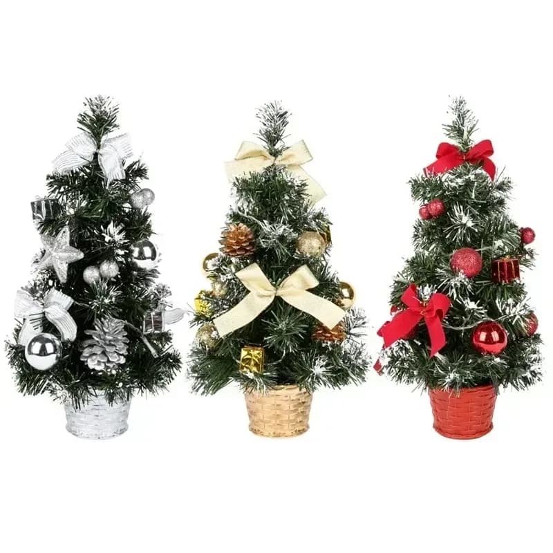 40CM LED Albero di Natale Luce notturna Luce a LED Albero ad ago di pino Mini albero di Natale Decorazione natalizia Ornamento da tavolo Regalo di Capodanno