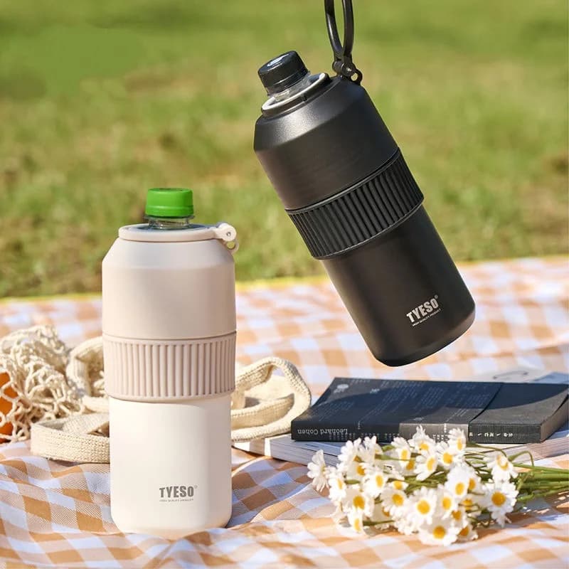 Bottiglia fredda da 900-1000 ml, serbatoio dell'acqua isolato in acciaio inossidabile 304 sportivo portatile, tazza portatile per esterni